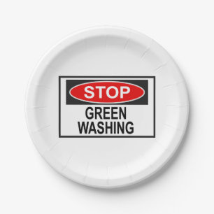 Stop groenwas-signaal (1) papieren bordje