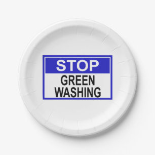 Stop groenwassen bord
