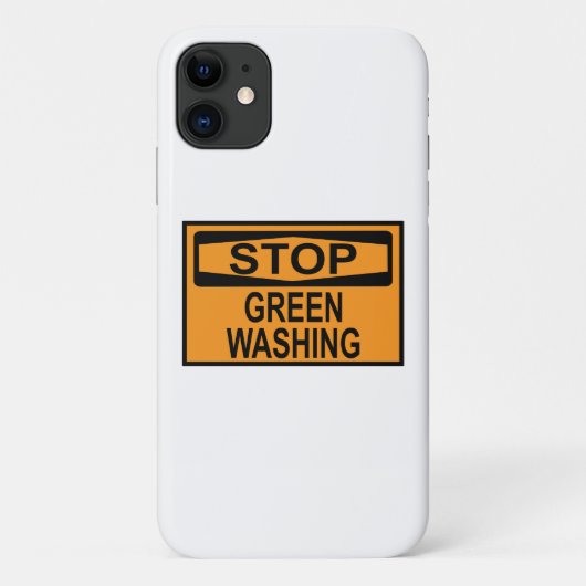Stop groenwassen bord Case-Mate iPhone case (Achterkant)