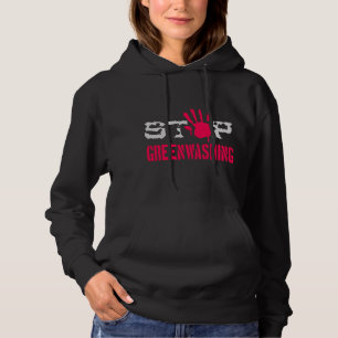 Stop groenwassen hoodie