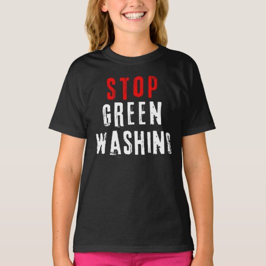 STOP GROENWASSEN T-SHIRT (Voorkant)