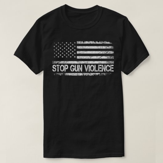 Stop Gun Violence , End Gun Violence  T-shirt (Design voorkant)