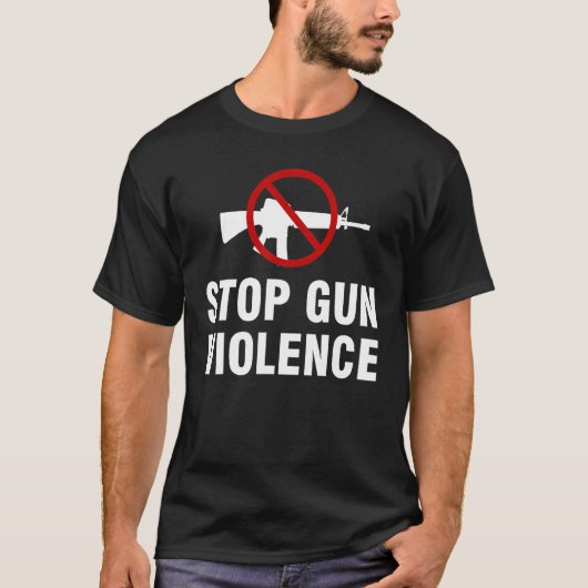 Stop Gun Violent Protect Our Kids Awareness Day W T-shirt (Voorkant)