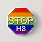 Stop H8 Ronde Button 5,7 Cm (Voorkant)