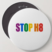 STOP H8 RONDE BUTTON 6,0 CM (Voorkant /achterkant)