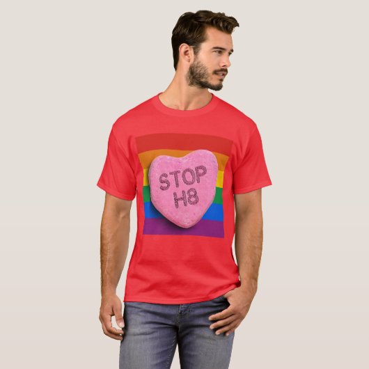 STOP H8-SNOEP -.png T-shirt (Voorkant volledig)