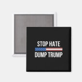 Stop Haat - Dump Trump - Magneet (Voorkant / Achterkant)