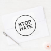 Stop haat Sticker knop. (Envelop)
