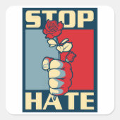 Stop Haat ... wow! Sticker (Voorkant)
