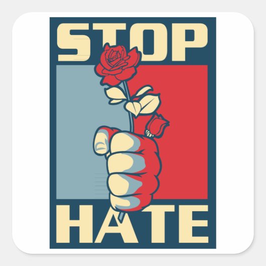 Stop Haat ... wow! Sticker (Voorkant)