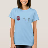 Stop, hamertijd t-shirt (Voorkant)