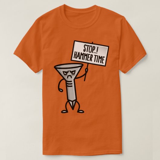 Stop Hammer tijd grappige penter Handy Dad Hus T-shirt (Design voorkant)