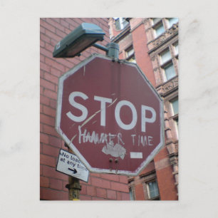 Stop Hammer Time Briefkaart