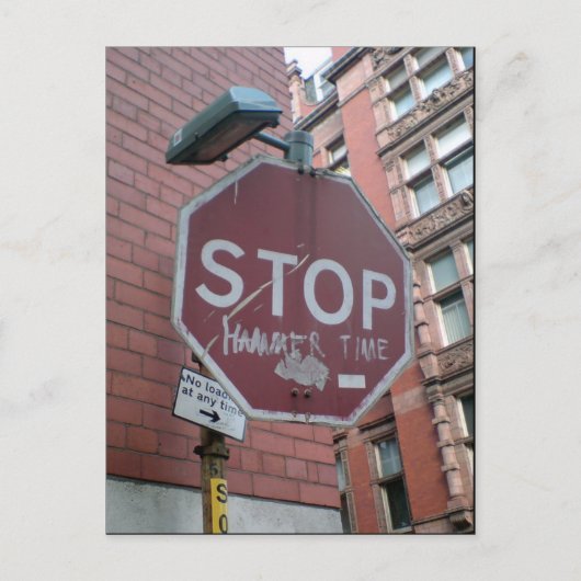 Stop Hammer Time Briefkaart (Voorkant)