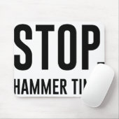 STOP. Hammer Time Muismat (Met muis)