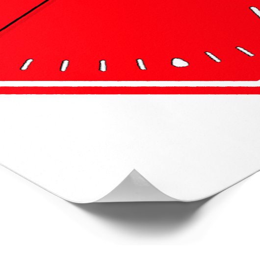 Stop Hammer Time Sign Clock Poster (Hoek)