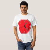 Stop Hammer Time Sign Clock T-shirt (Voorkant volledig)