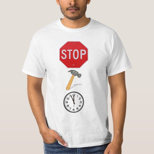 STOP! HAMMER TIME. T-SHIRT (Voorkant)