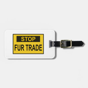 Stop handel Geel Bagagelabel