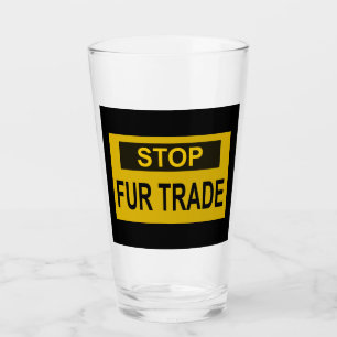 Stop handel Geel Glas