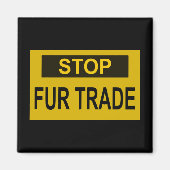 Stop handel Geel Magneet (Voorkant)