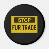 Stop handel Geel Magneet (Voorkant)