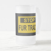 Stop handel Geel Matglas Bierpul (Voorkant rechts)