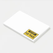Stop handel Geel Post-it® Notes (Schuin)