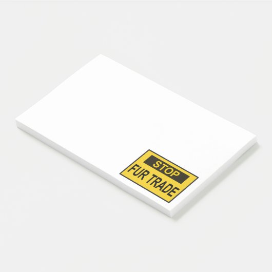Stop handel Geel Post-it® Notes (Schuin)
