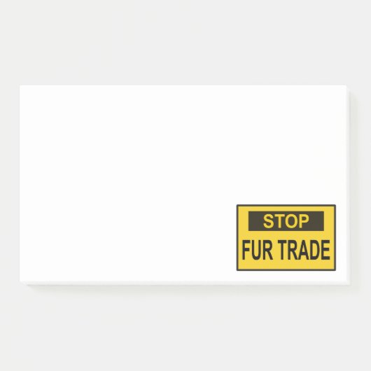 Stop handel Geel Post-it® Notes (Voorkant)