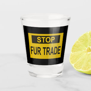 Stop handel Geel Shot Glas