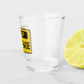 Stop handel Geel Shot Glas (Rechts)