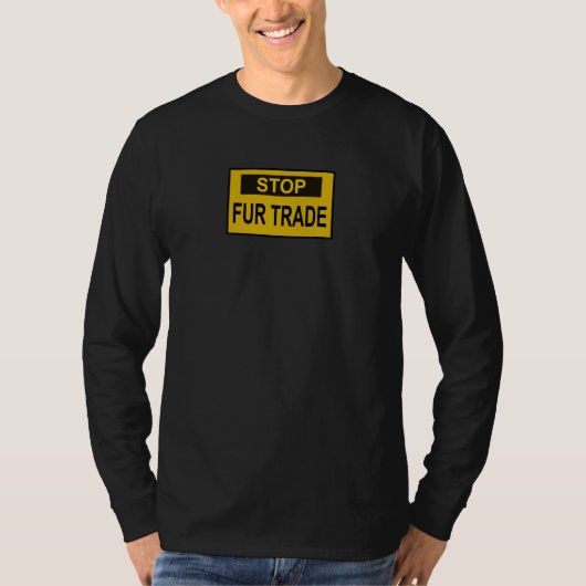 Stop handel Geel T-shirt (Voorkant)