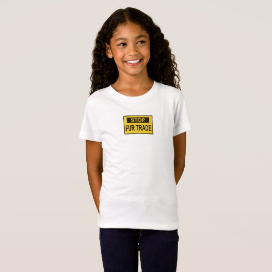 Stop handel Geel T-shirt (Voorkant volledig)