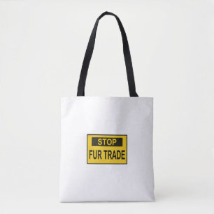 Stop handel Geel Tote Bag
