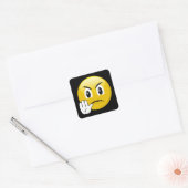 Stop Handen Emoji Vierkante Sticker (Envelop)