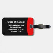 Stop Hands-off waarschuwing genaamd bagagelabel (Achterkant horizontaal)