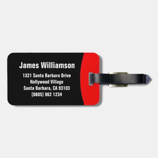 Stop Hands-off waarschuwing genaamd bagagelabel (Achterkant horizontaal)