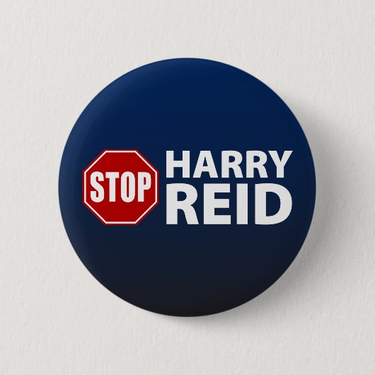 Stop Harry Reid Ronde Button 5,7 Cm (Voorkant)