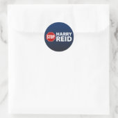 Stop Harry Reid Ronde Sticker (Tas)
