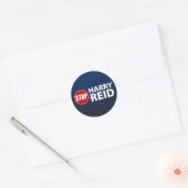 Stop Harry Reid Ronde Sticker (Envelop)
