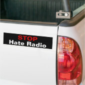 STOP Hate Radio Bumpersticker (Op Truck)
