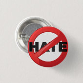 Stop Hate Ronde Button 3,2 Cm (Voorkant /achterkant)