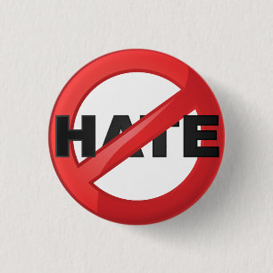 Stop Hate Ronde Button 3,2 Cm