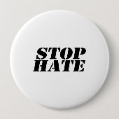 Stop Hate Ronde Button 4,0 Cm (Voorkant)