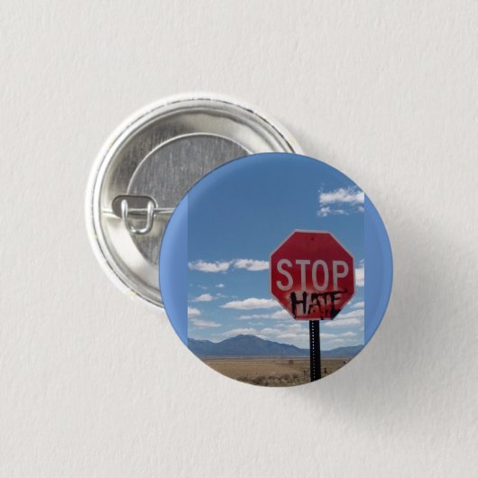 Stop Hate Small Button (Voorkant /achterkant)