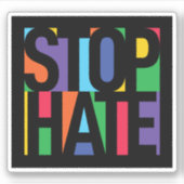 Stop Hate Sticker (Voorkant)