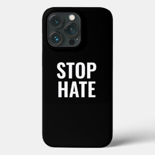 Stop Hate, zwart wit Case-Mate iPhone Case