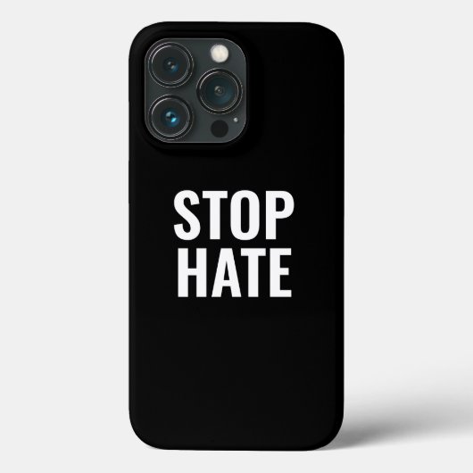 Stop Hate, zwart wit Case-Mate iPhone Case (Achterkant)