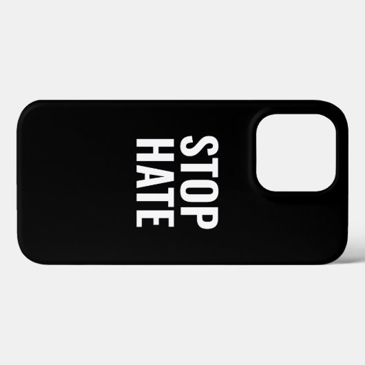 Stop Hate, zwart wit Case-Mate iPhone Case (Achterkant (horizontaal))